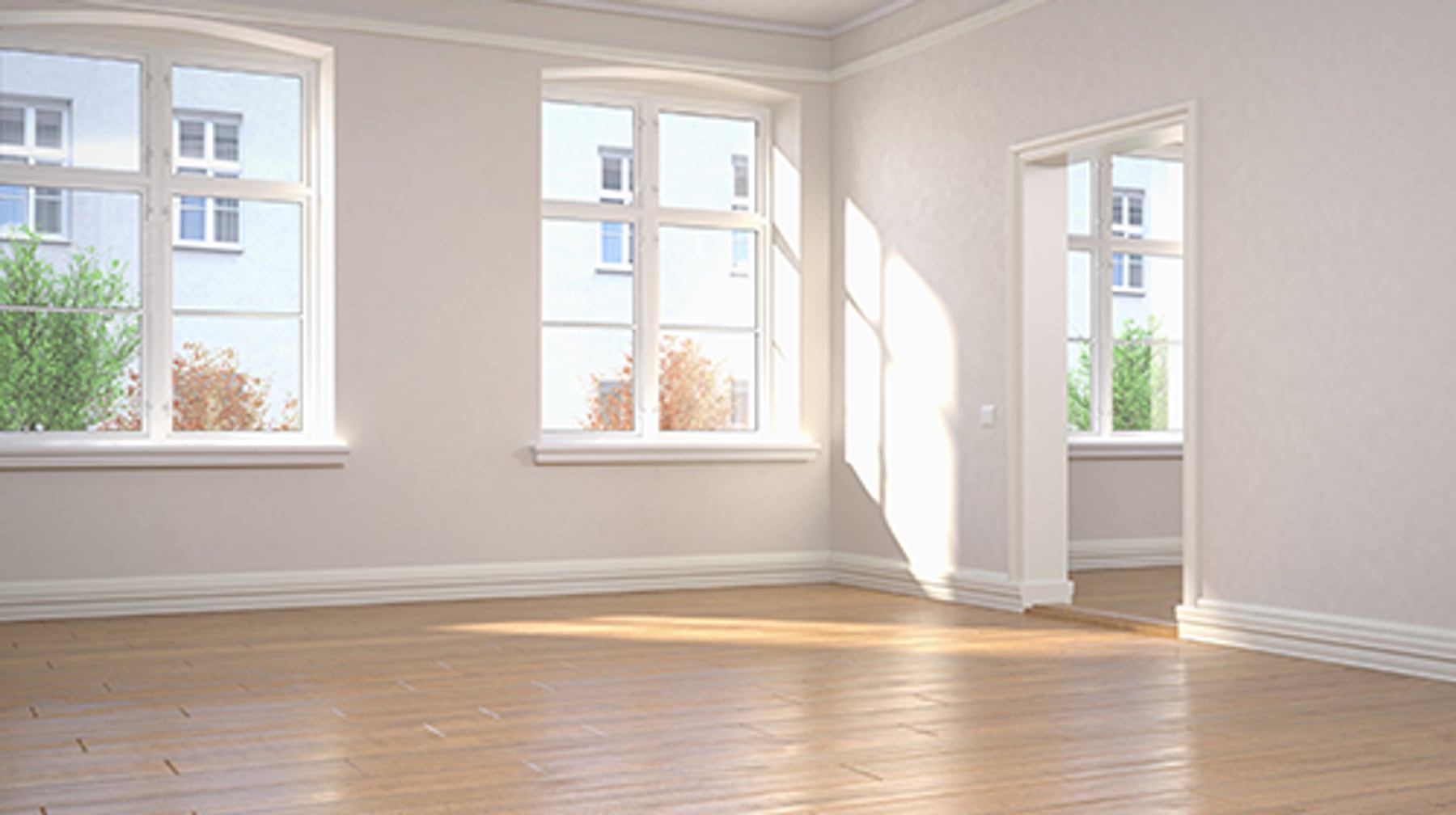 Innenraumstreichen – saubere Wandfarbe im Zimmer